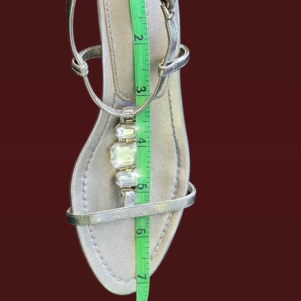 Prada Metallic Silver Strappy Heels - Picture 4 of 8
